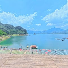 Ngắm cảnh, check-in trước quầy Cafe